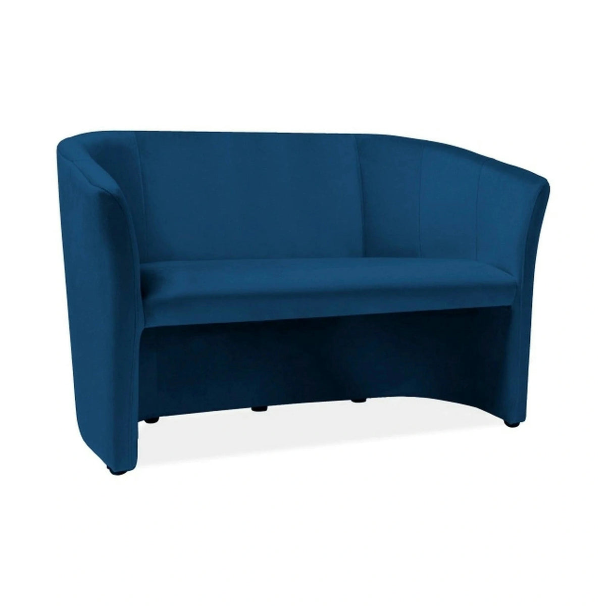 Canapea TM-2, stofa catifelata albastru inchis - Bluvel 86, 126x60x76 cm