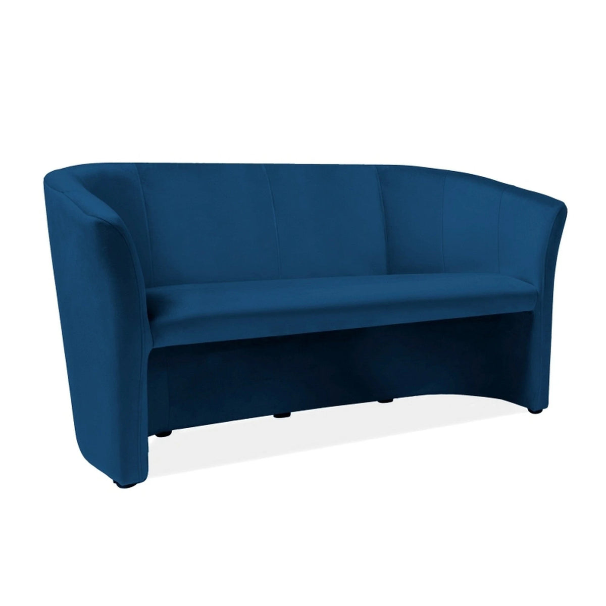 Canapea TM-3, stofa catifelata albastru inchis - Bluvel 86, 160x60x76 cm