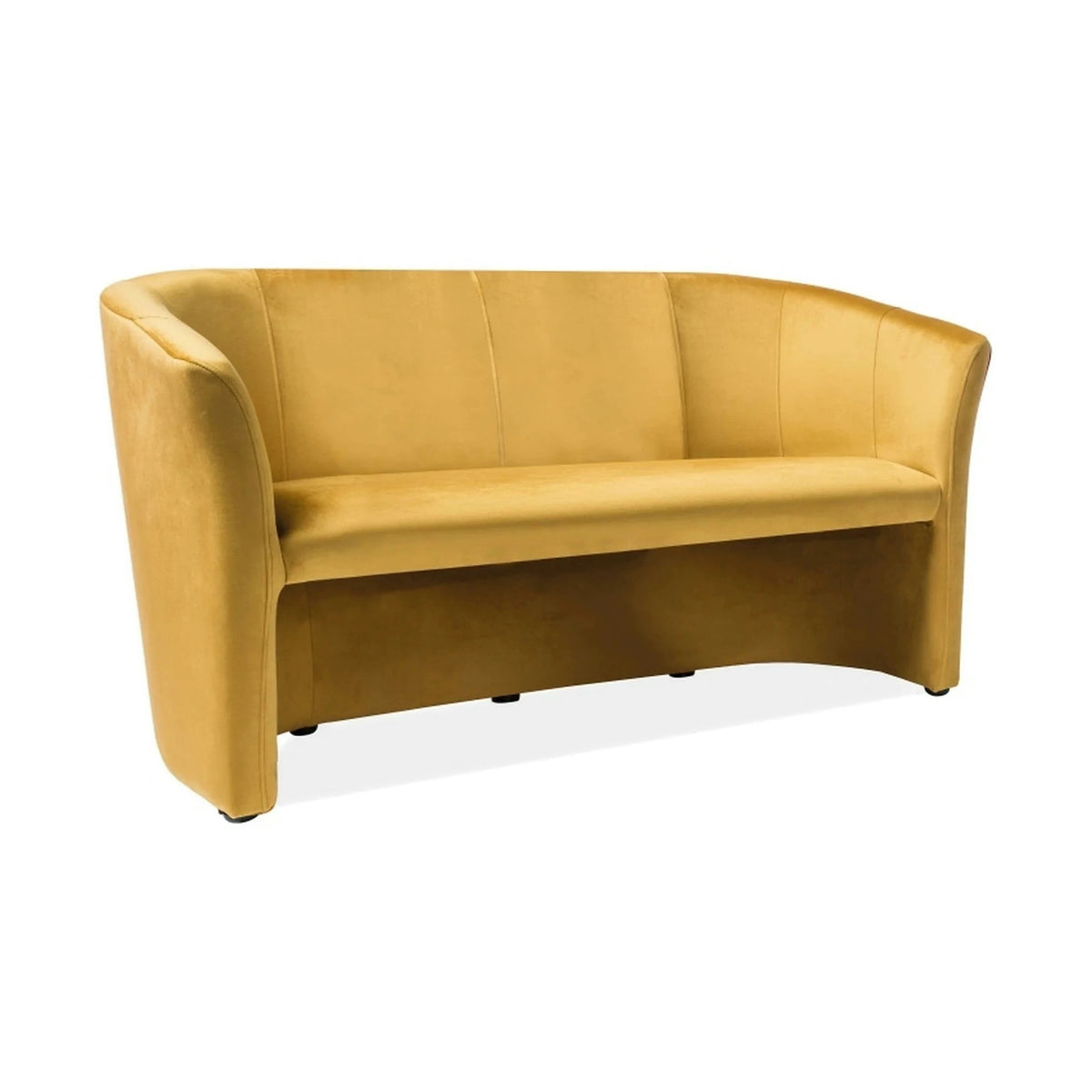 Canapea TM-3, stofa catifelata galben - Bluvel 68, 160x60x76 cm