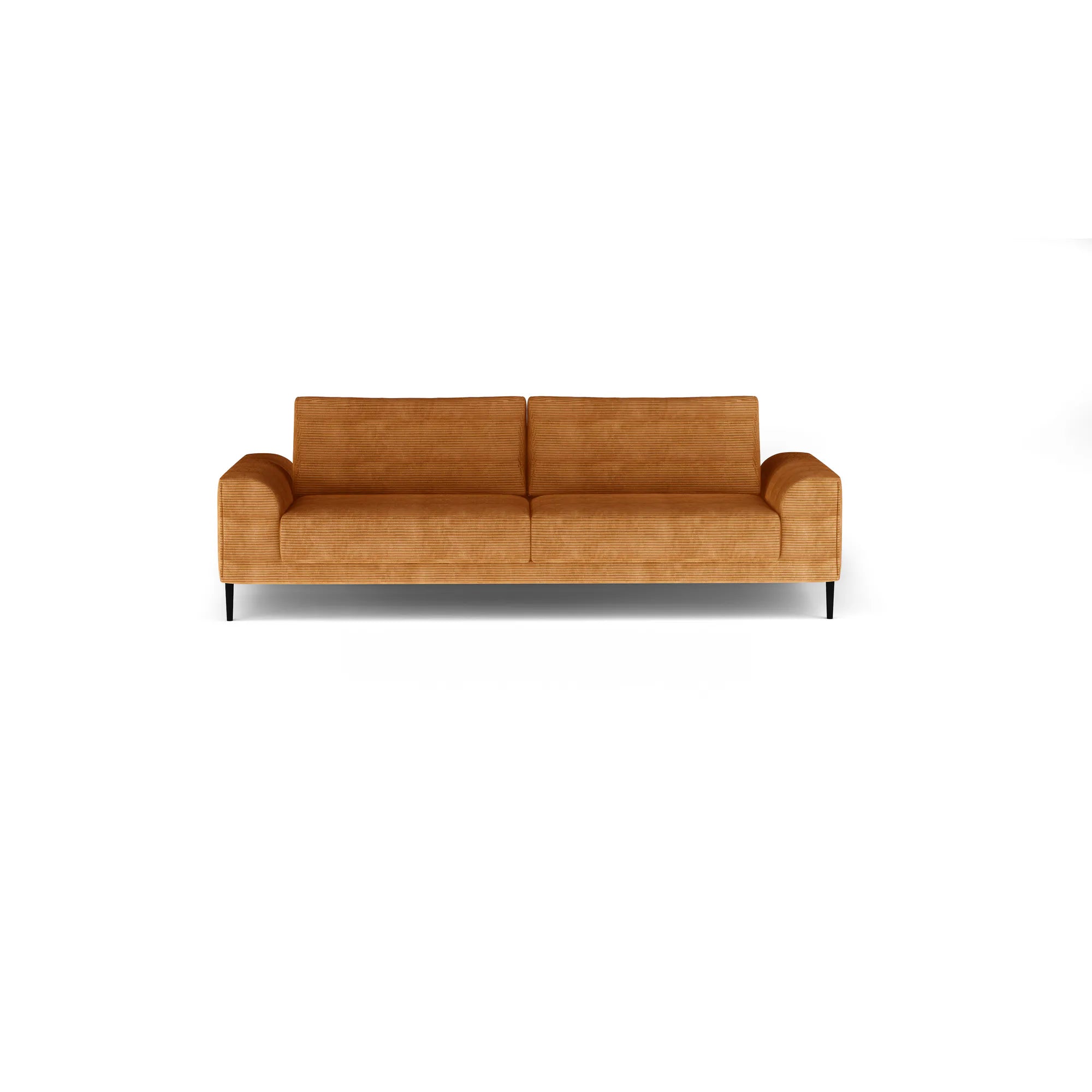 Canapea extensibila CAPITOL, stofa catifelata caramiziu - Salvador 07, Gama Premium, cu lada depozitare, 250x105x89 cm