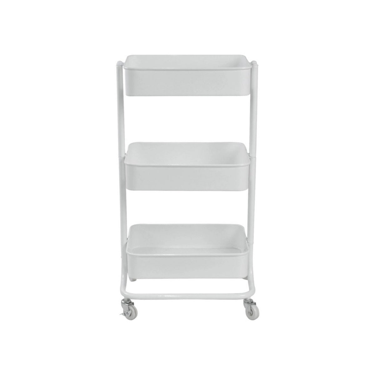 Carucior servire MIKE, alb, metal, 43x35x79 cm