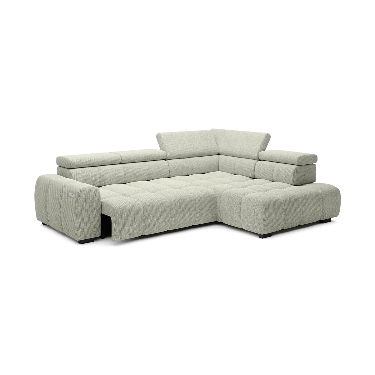 Coltar BULL L, personalizabil, cu reglaj electric si tetiere reglabile, 297x205x97 cm