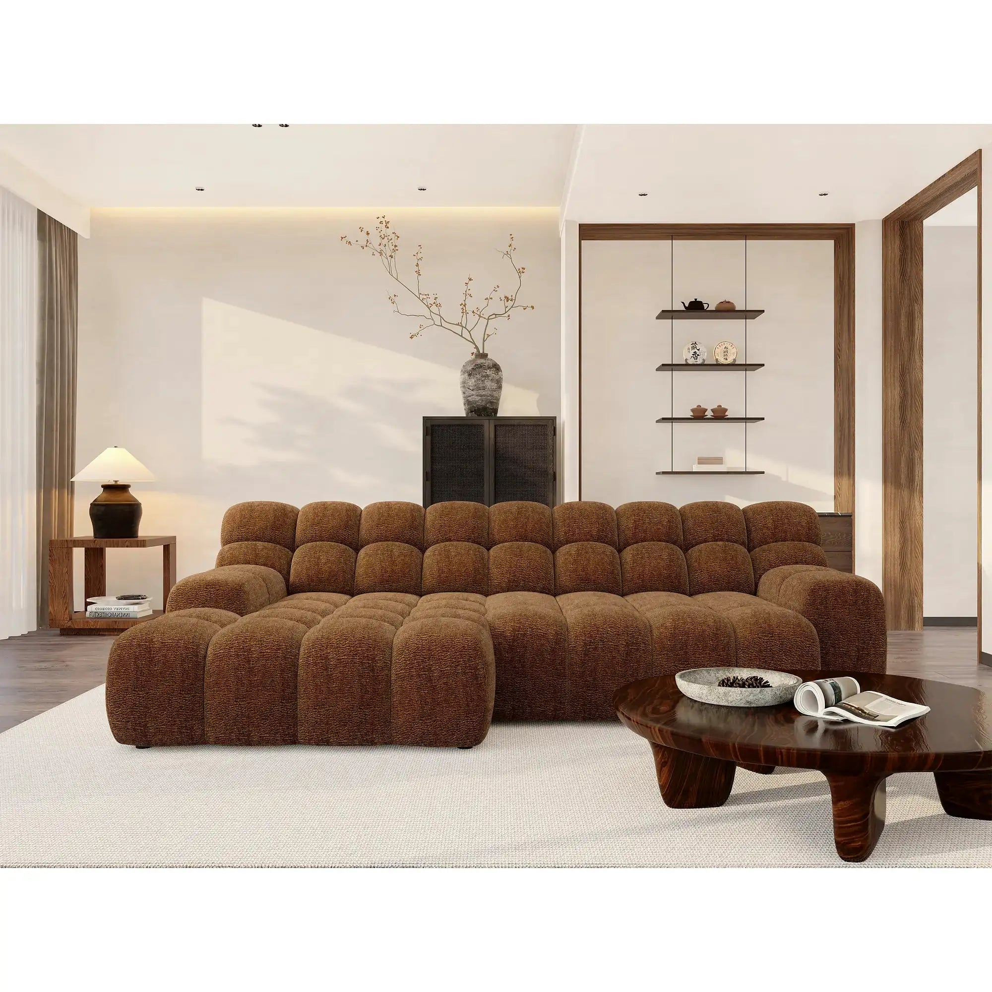 Coltar CAMPILE, personalizabil, cu reglaj electric, 297x180x85 cm