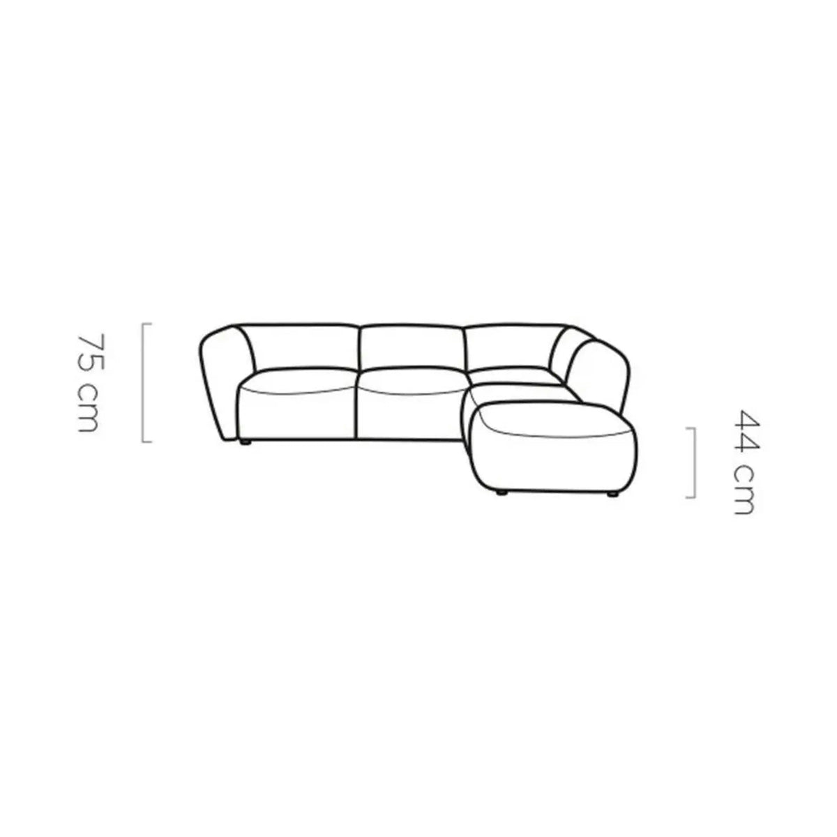 Coltar CANDELO L B, personalizabil, 290x236x75 cm