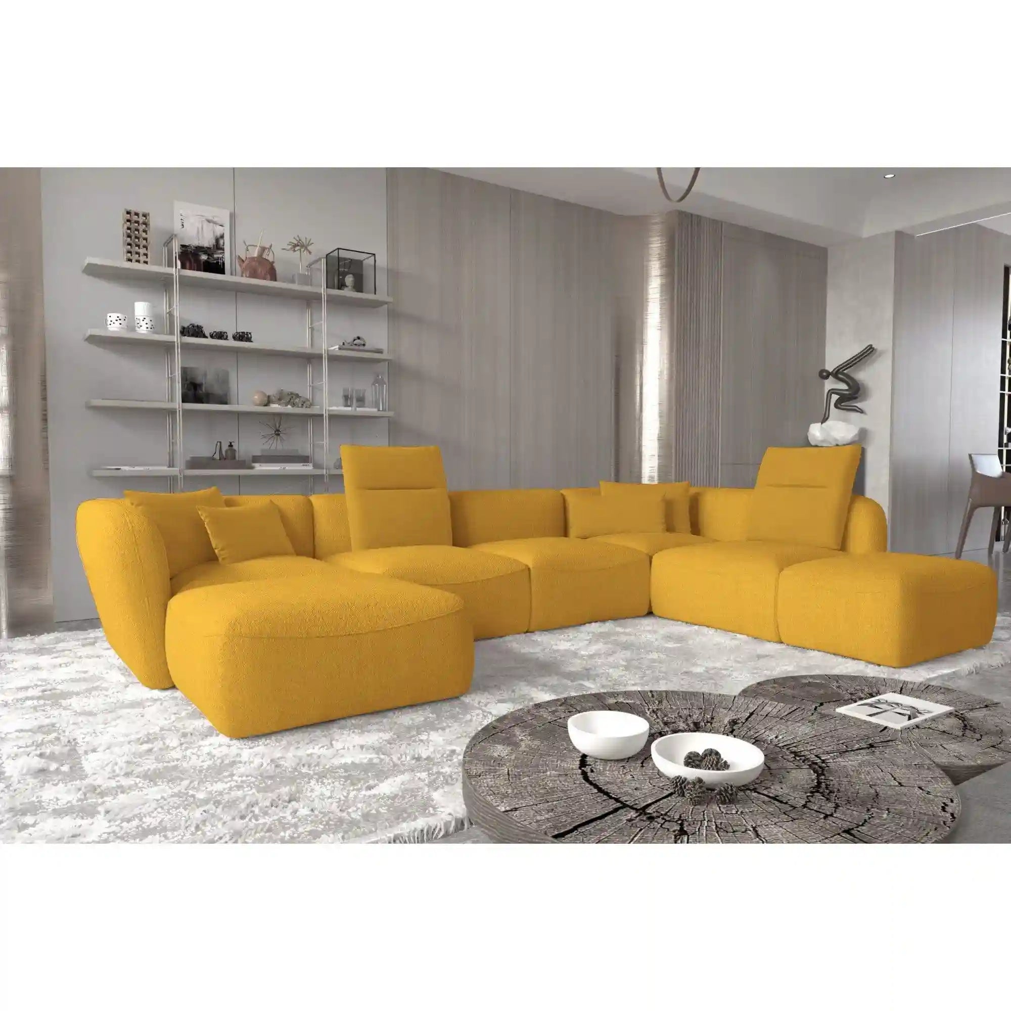 Coltar CANDELO XL B, personalizabil materiale gama Premium, 382x236x75 cm