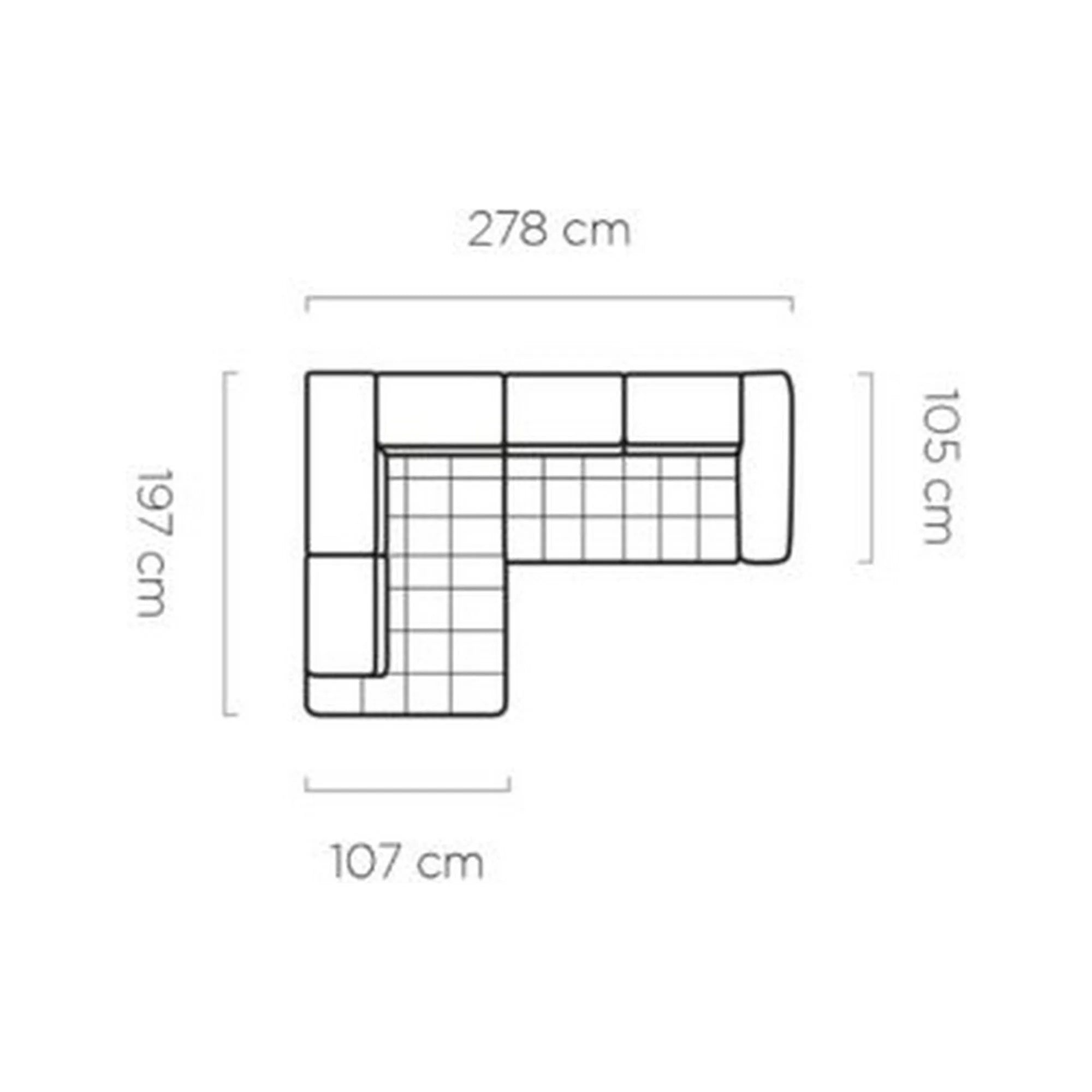 Coltar CHIVAS, personalizabil materiale Gama Premium, cu reglaj electric si tetiere reglabile, 278x197x98 cm