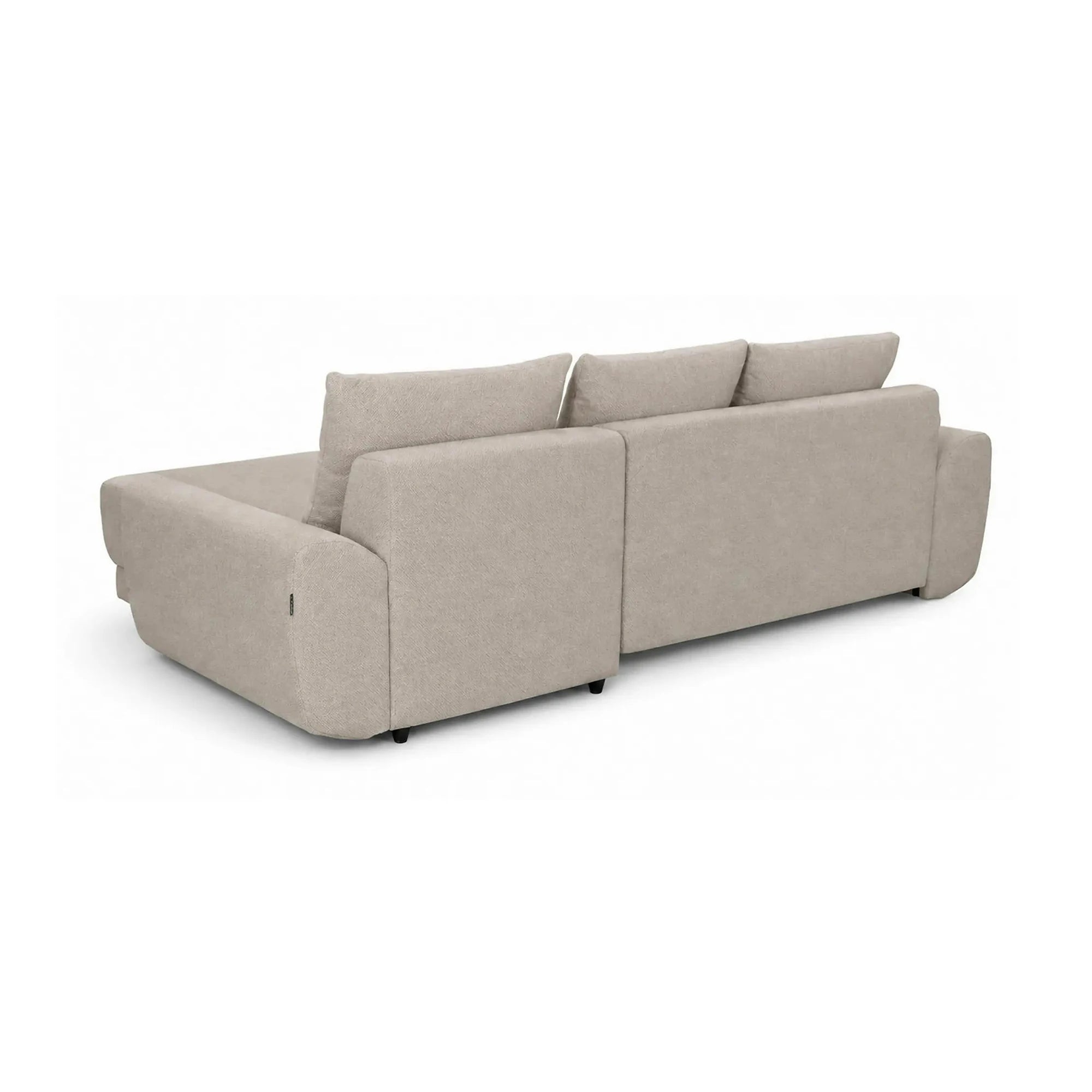 Coltar de living ASTOR, sezlong dreapta, stofa bej - New York G008, 254x150x83 cm