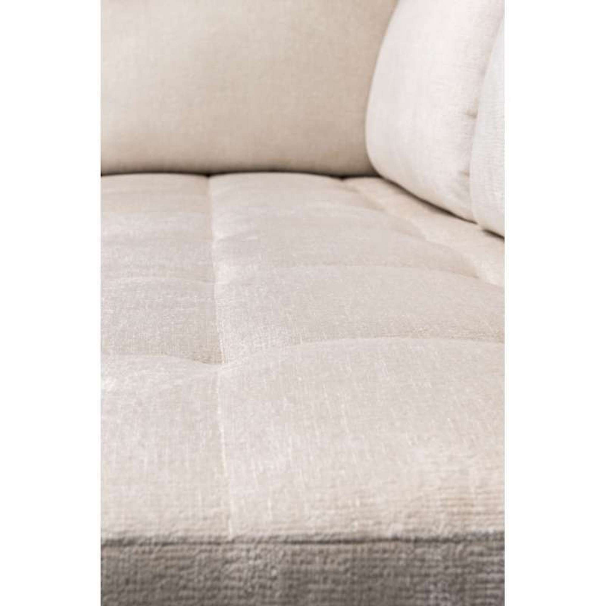 Coltar extensibil AMELIA, stofa catifelata crem - Monolith 02, cu lada depozitare, 268x211x88 cm