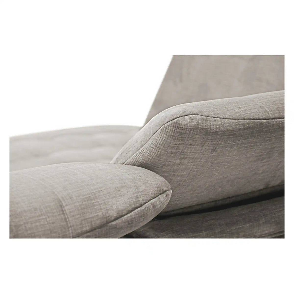 Coltar extensibil ARAGON, sezlong stanga, stofa catifelata bej - Voss 28, cu lada depozitare, 270x230x150 cm