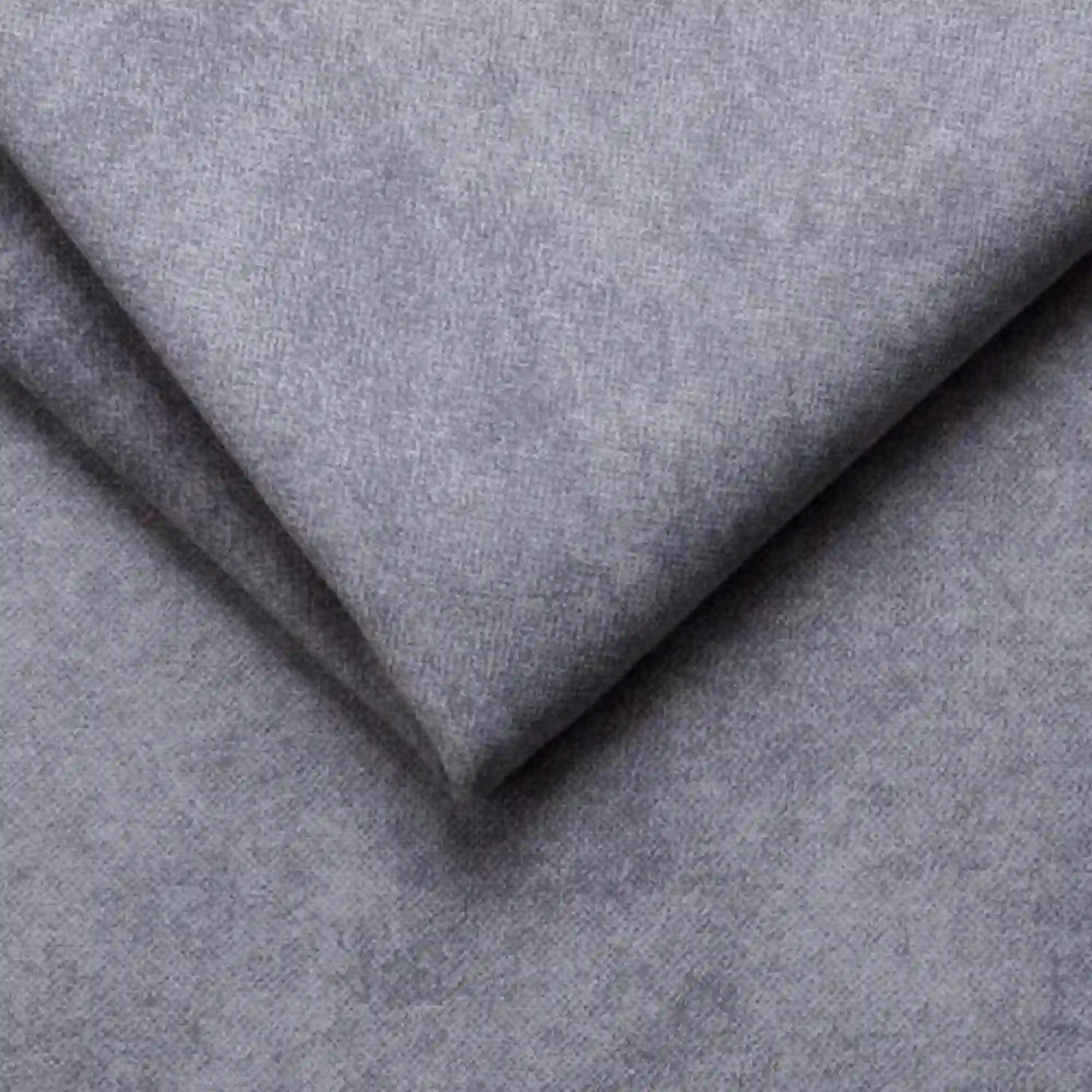 Coltar extensibil CAPITOL, sezlong stanga, stofa catifelata gri - Whisper 17, cu lada depozitare, 276x175x89 cm