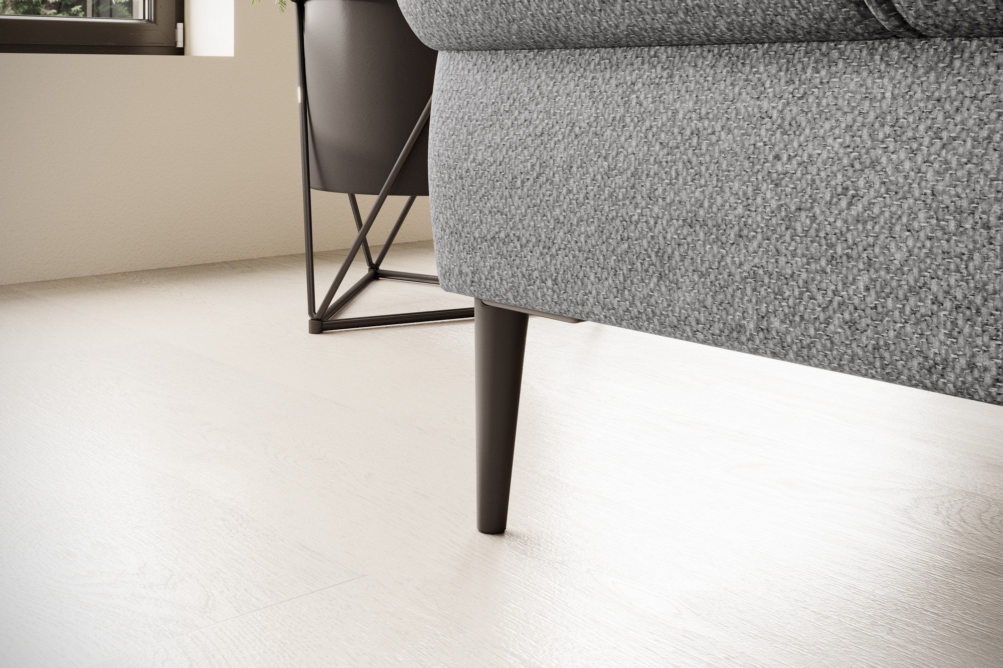 Coltar extensibil DENVER L, personalizabil materiale gama Oferta Avantaj, cu lada depozitare, 288x218x94 cm