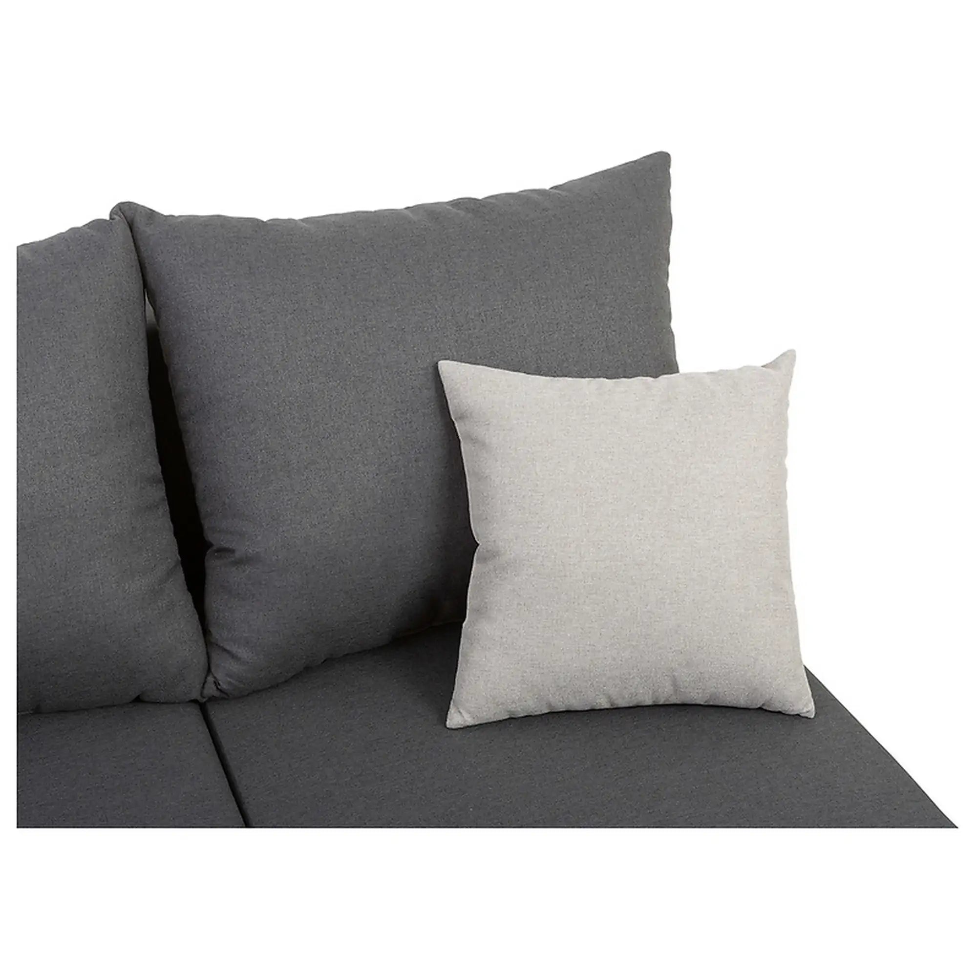 Coltar extensibil LARO, universal, stofa clasica gri, cu lada depozitare, 201x137x96 cm