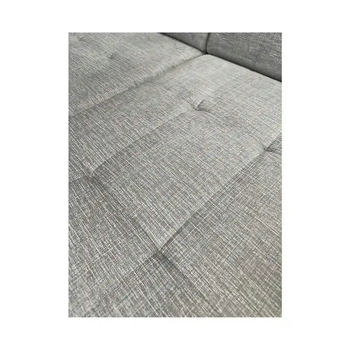 Coltar extensibil LARS, universal, stofa catifelata gri - Voss 07, cu lada depozitare, 223x161x83 cm