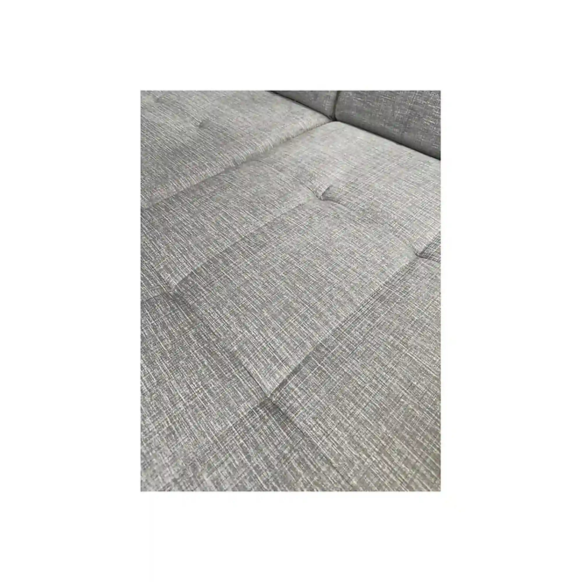 Coltar extensibil LARS, universal, stofa catifelata gri - Voss 07, cu lada depozitare, 223x161x83 cm