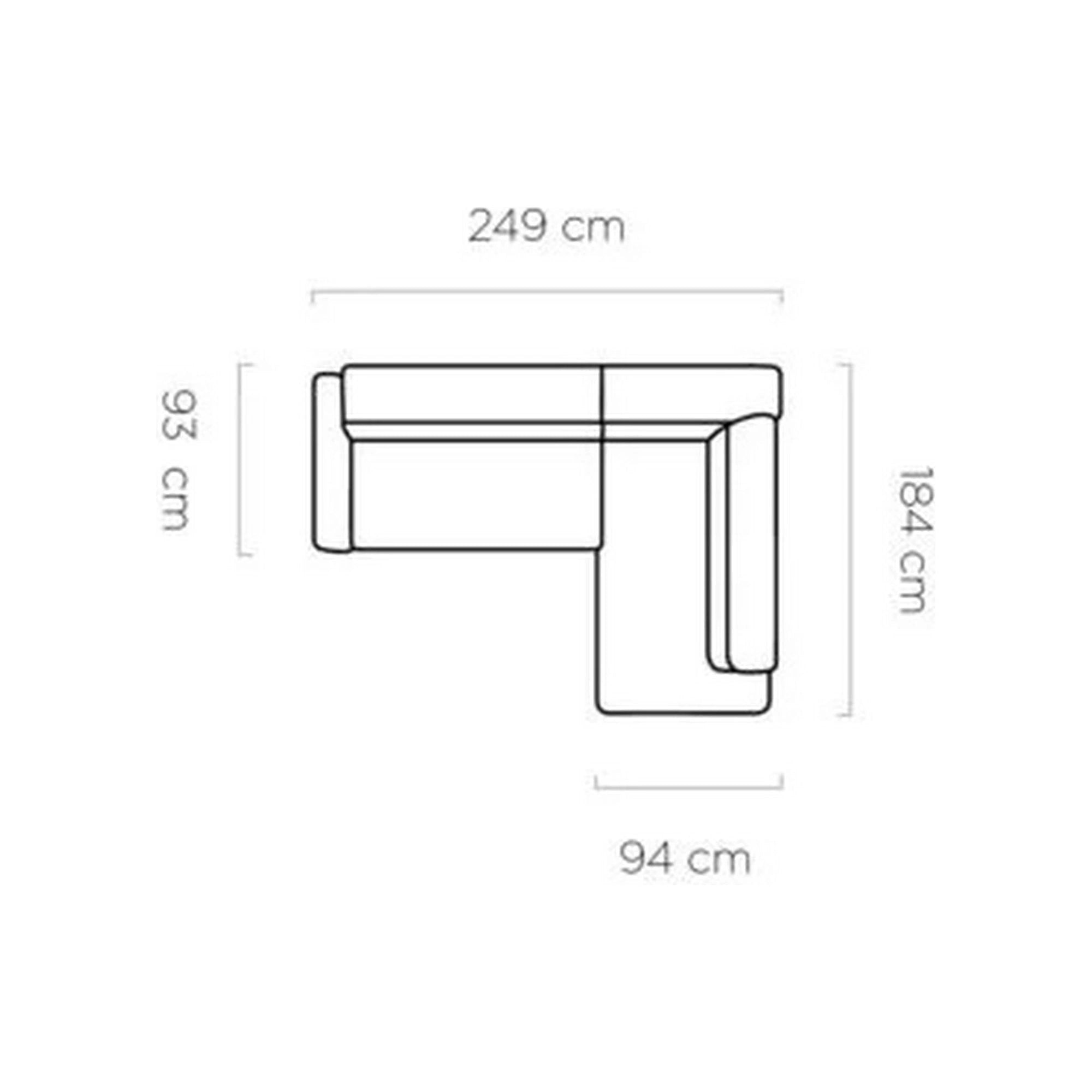 Coltar extensibil LIVIO, sezlong dreapta, stofa catifelata bej - Palladium 2, Gama Premium, cu lada depozitare si tetiere reglabile, 249x184x90 cm