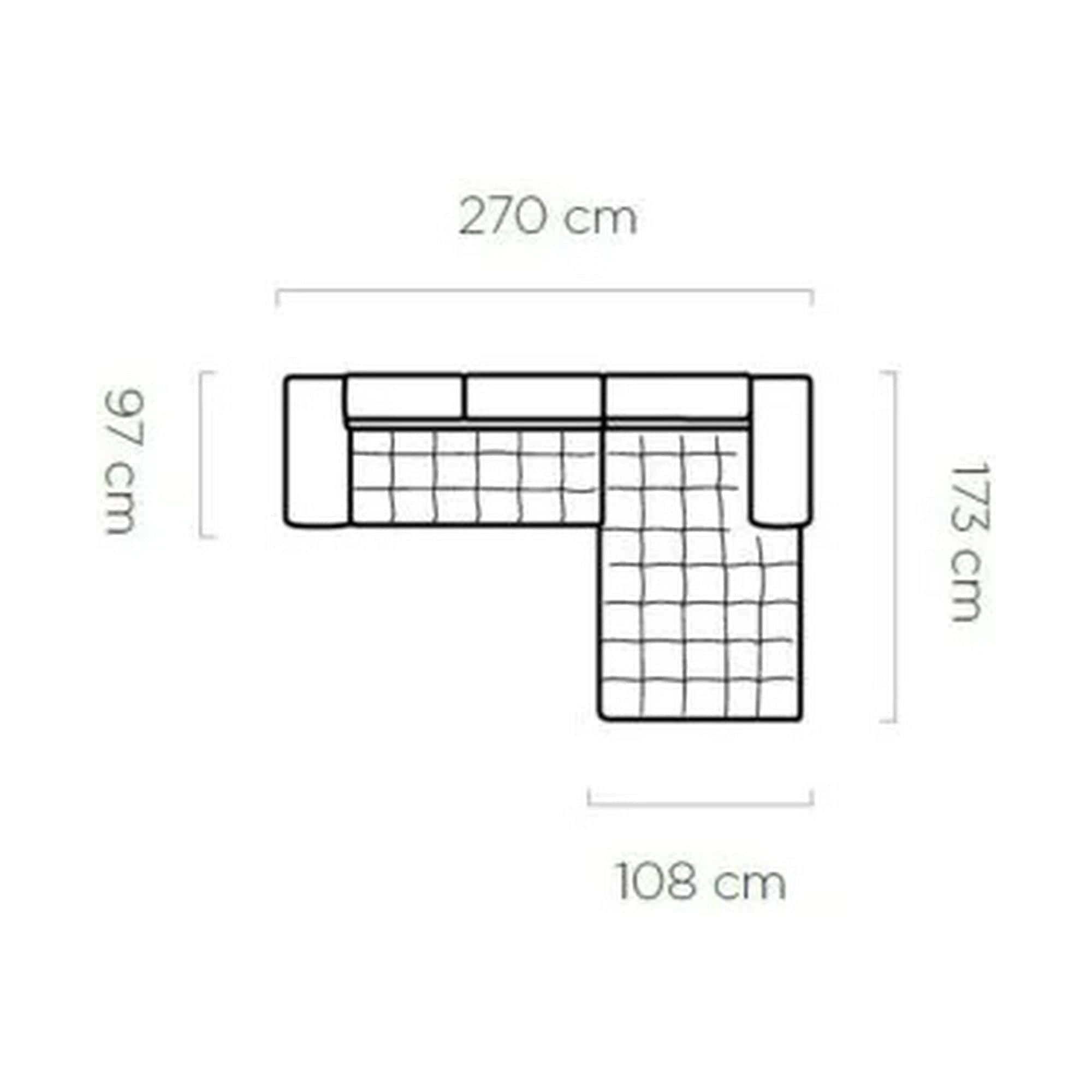 Coltar extensibil SELVA MINI, sezlong dreapta, stofa catifelata albastru inchis - Terra 79, Gama Premium, cu lada depozitare si tetiere reglabile, 270x173x95 cm