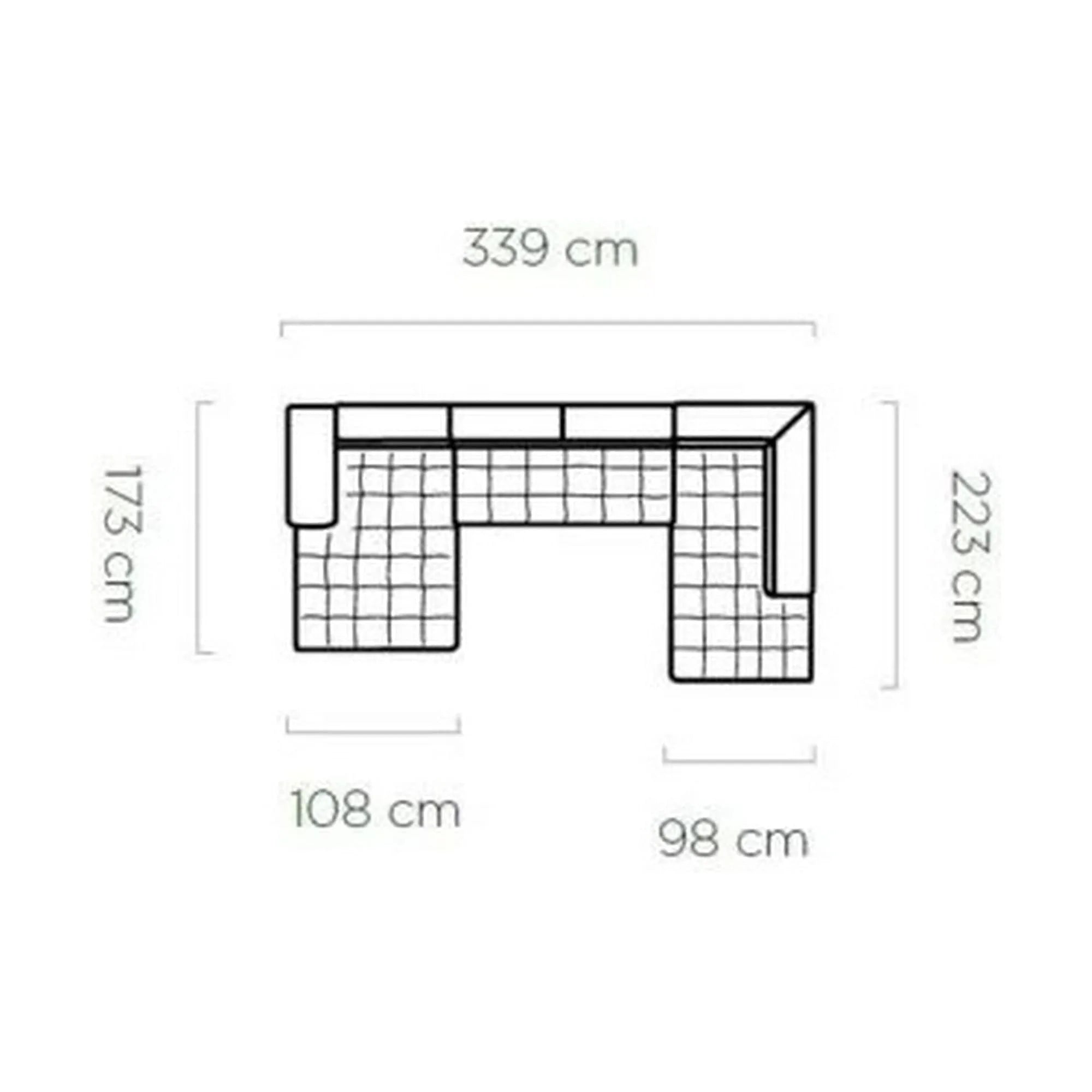 Coltar extensibil SELVA XL, sezlong dreapta, stofa catifelata verde inchis - Element 12, Gama Premium, cu lada depozitare si tetiere reglabile, 339x223x95 cm