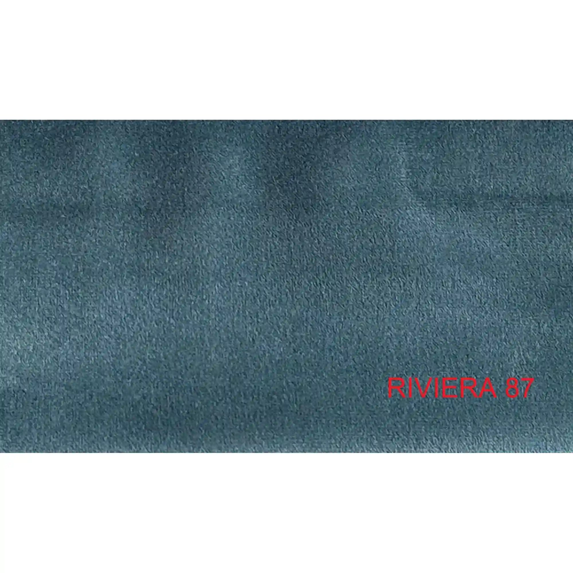 Coltar extensibil cu lada SELVA XL, sezlong stanga, stofa catifelata turcoaz inchis - Riviera 87, Gama Premium, cu tetiere reglabile, 339x223x95 cm
