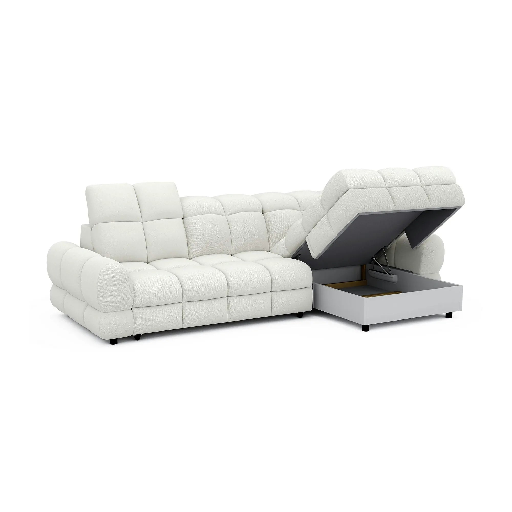 Coltar extensibil TOLLO MINI, personalizabil, cu lada depozitare, 283x172x106 cm