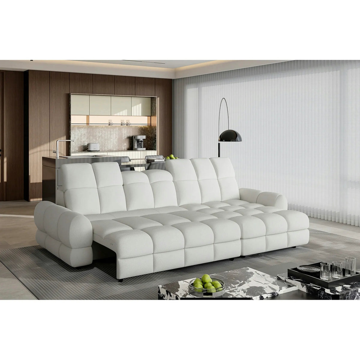 Coltar extensibil TOLLO MINI, personalizabil, cu lada depozitare, 283x172x106 cm