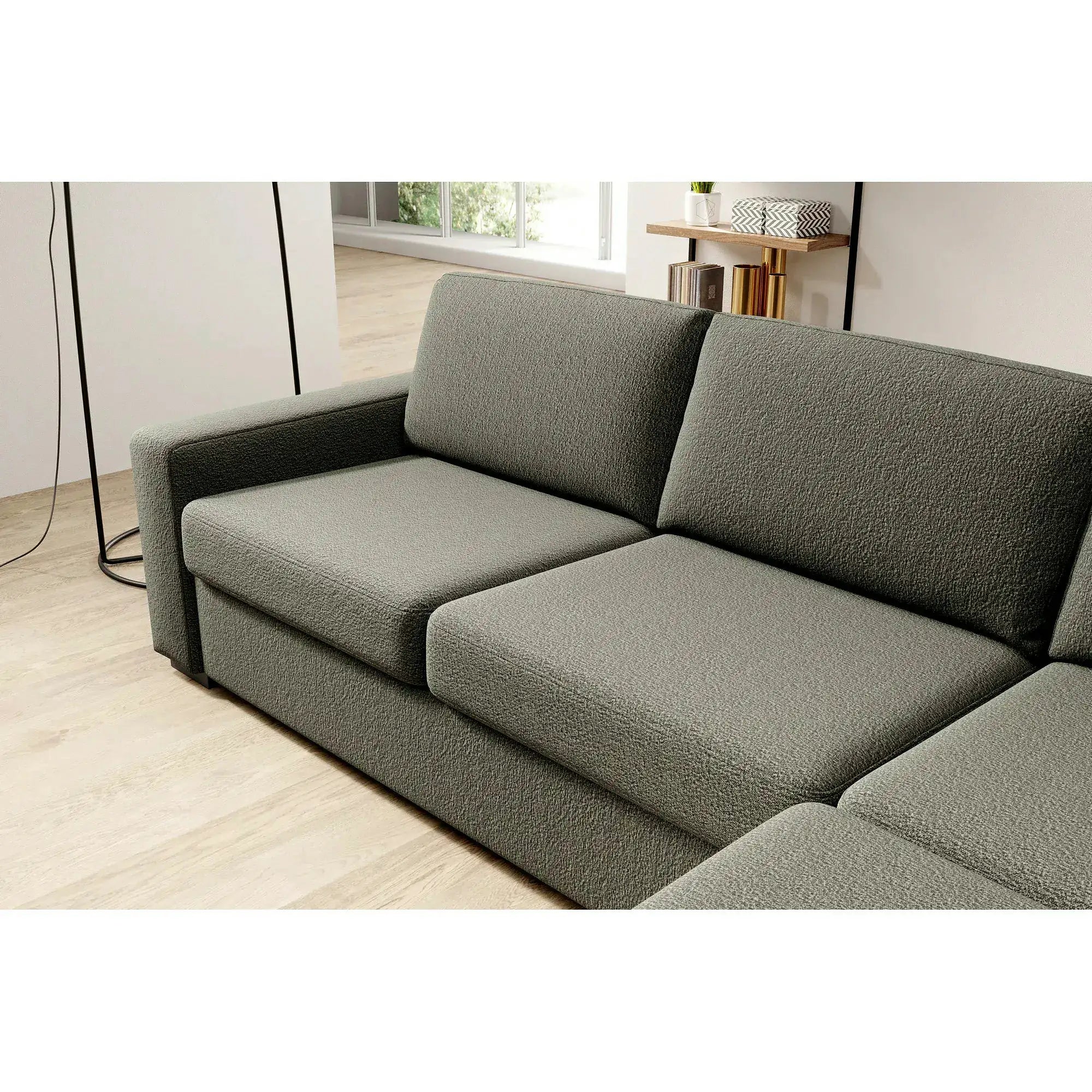 Coltar extensibil VANILLA CORNER 140, personalizabil, cu lada depozitare, 283x173x87 cm