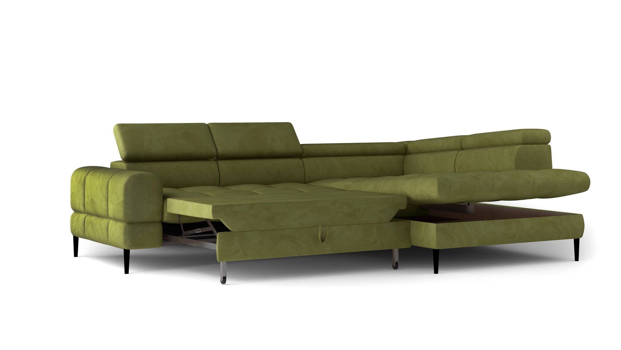 Coltar extensibil VOSS L, personalizabil materiale Oferta Avantaj, cu lada depozitare, 285x218x93 cm