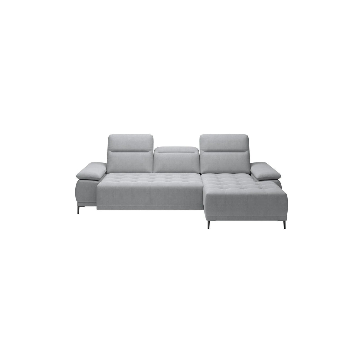 Coltar FOCUS MINI, personalizabil materiale gama Premium, cu reglaj electric si tetiere reglabile, 277x177x98 cm