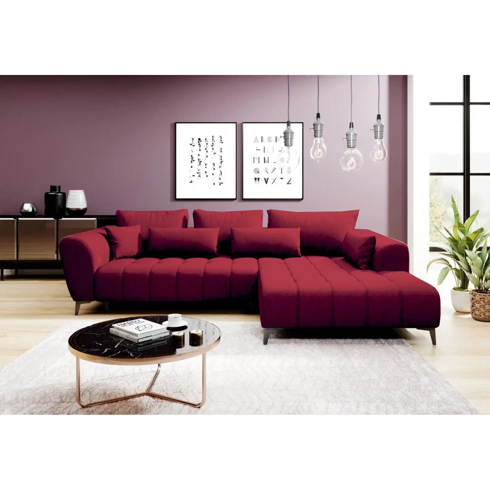 Coltar GARAY, personalizabil materiale gama Premium, cu reglaj electric, 287x220x83 cm