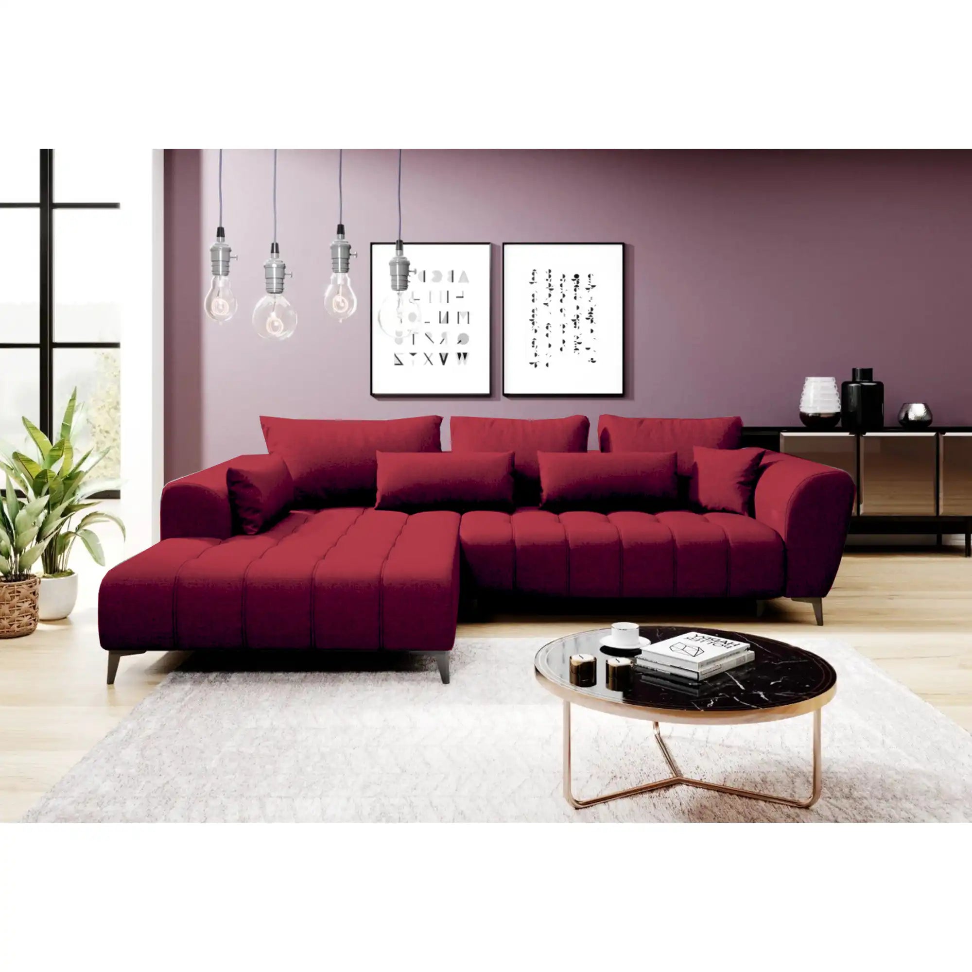 Coltar GARAY, personalizabil materiale gama Premium, cu reglaj electric, 287x220x83 cm