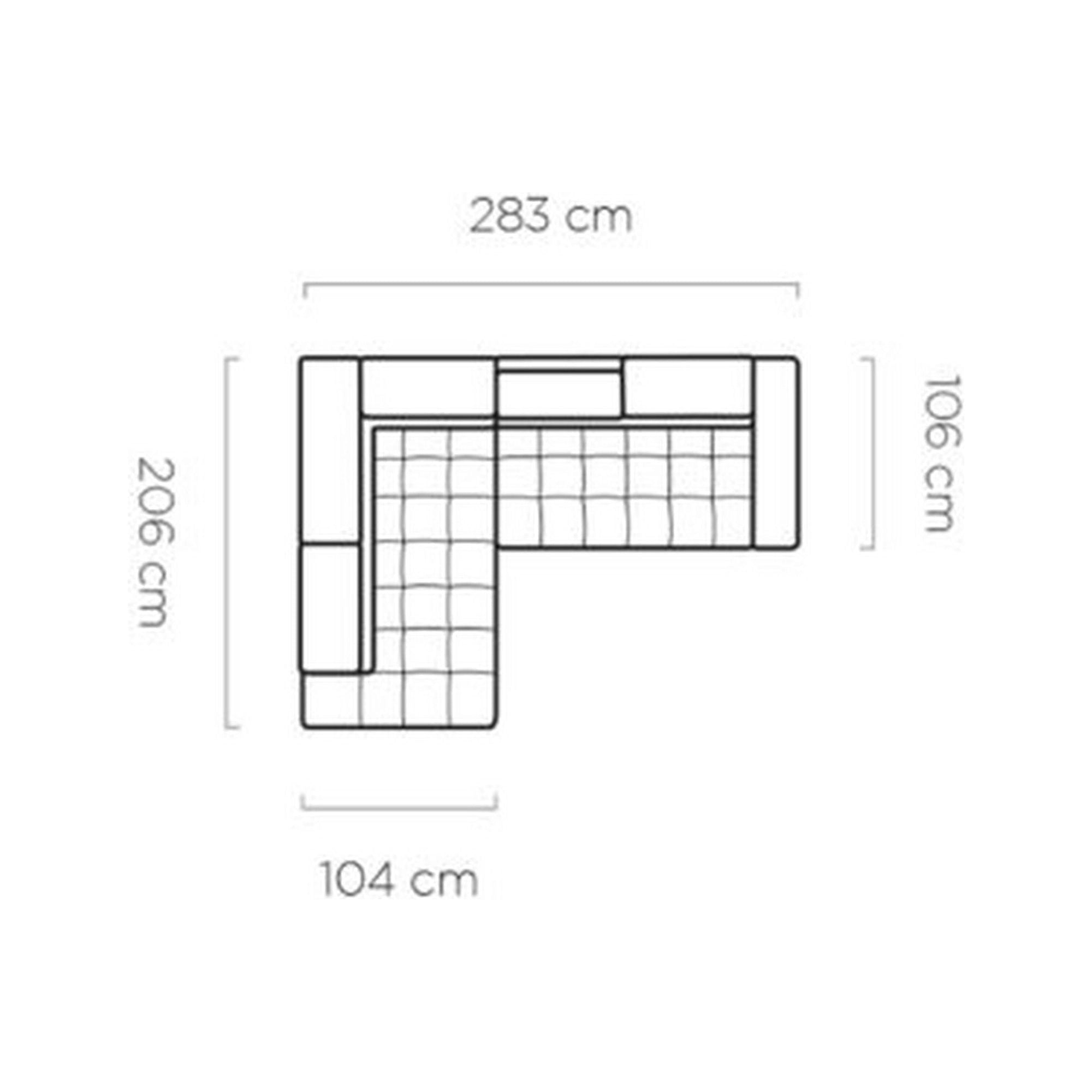 Coltar GREMIO, personalizabil materiale gama Premium, cu reglaj electric si tetiere reglabile, 283x206x100 cm