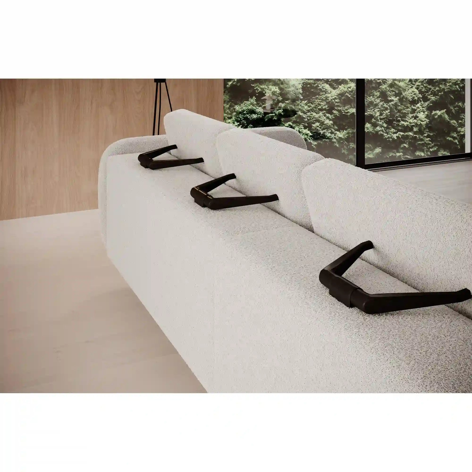 Coltar ILUSIO MINI, personalizabil materiale Gama Premium, cu reglaj electric si tetiere reglabile, 260x177x104 cm