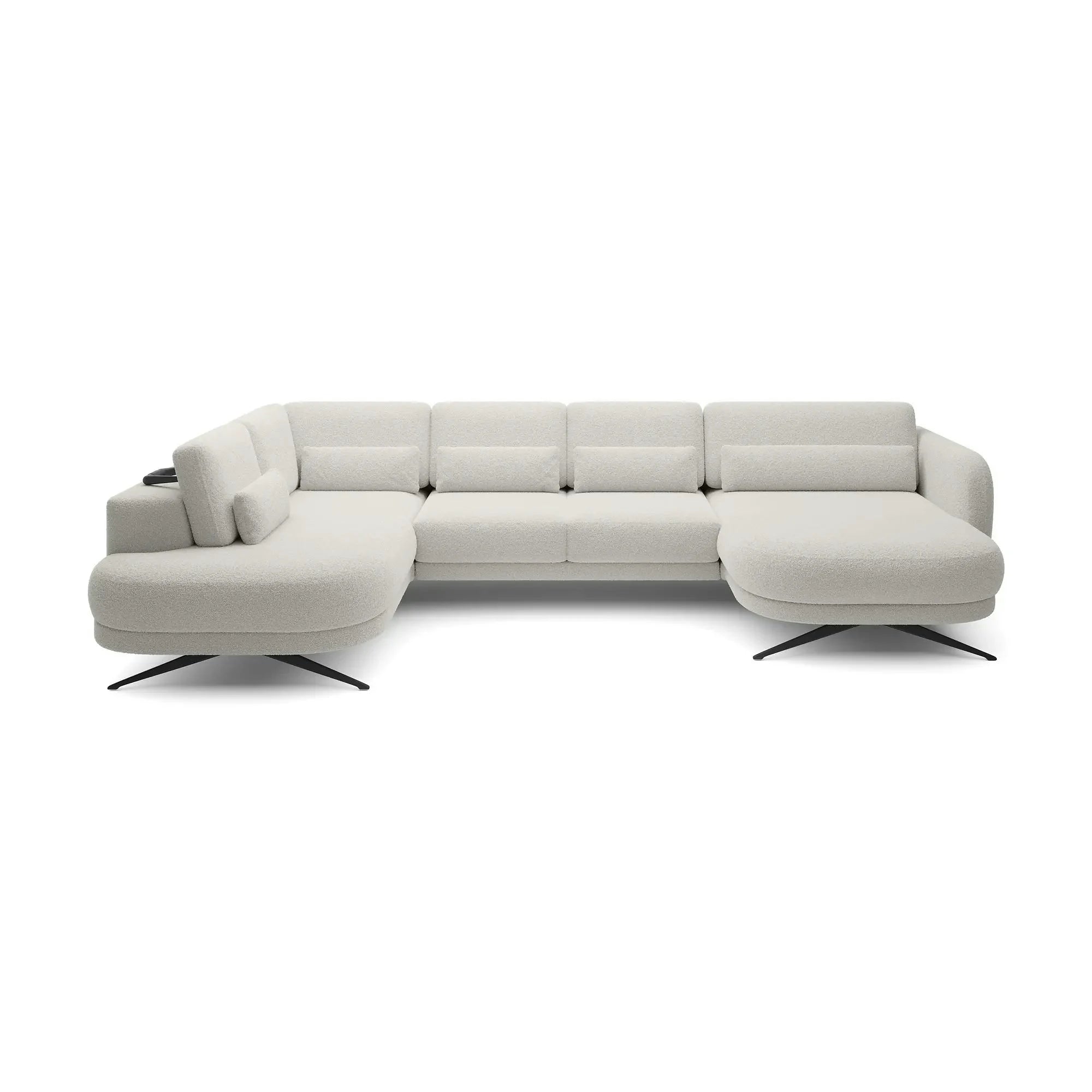 Coltar ILUSIO XL, personalizabil, cu reglaj electric si tetiere reglabile, 346x205x104 cm