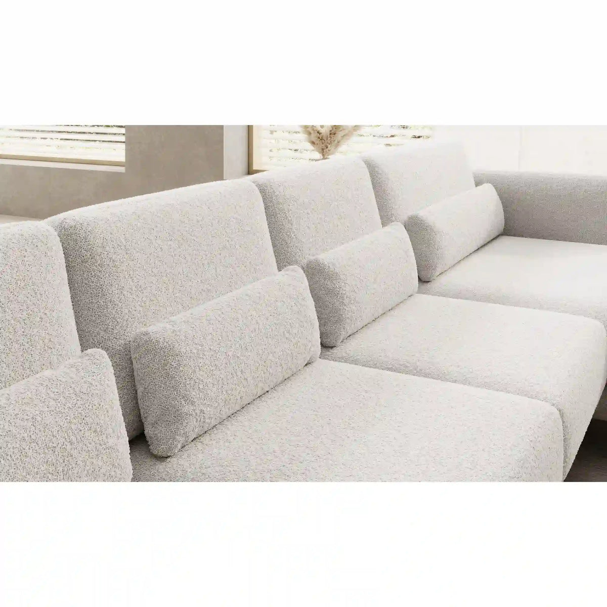 Coltar ILUSIO XL, personalizabil materiale Gama Premium, cu reglaj electric si tetiere reglabile, 346x205x104 cm