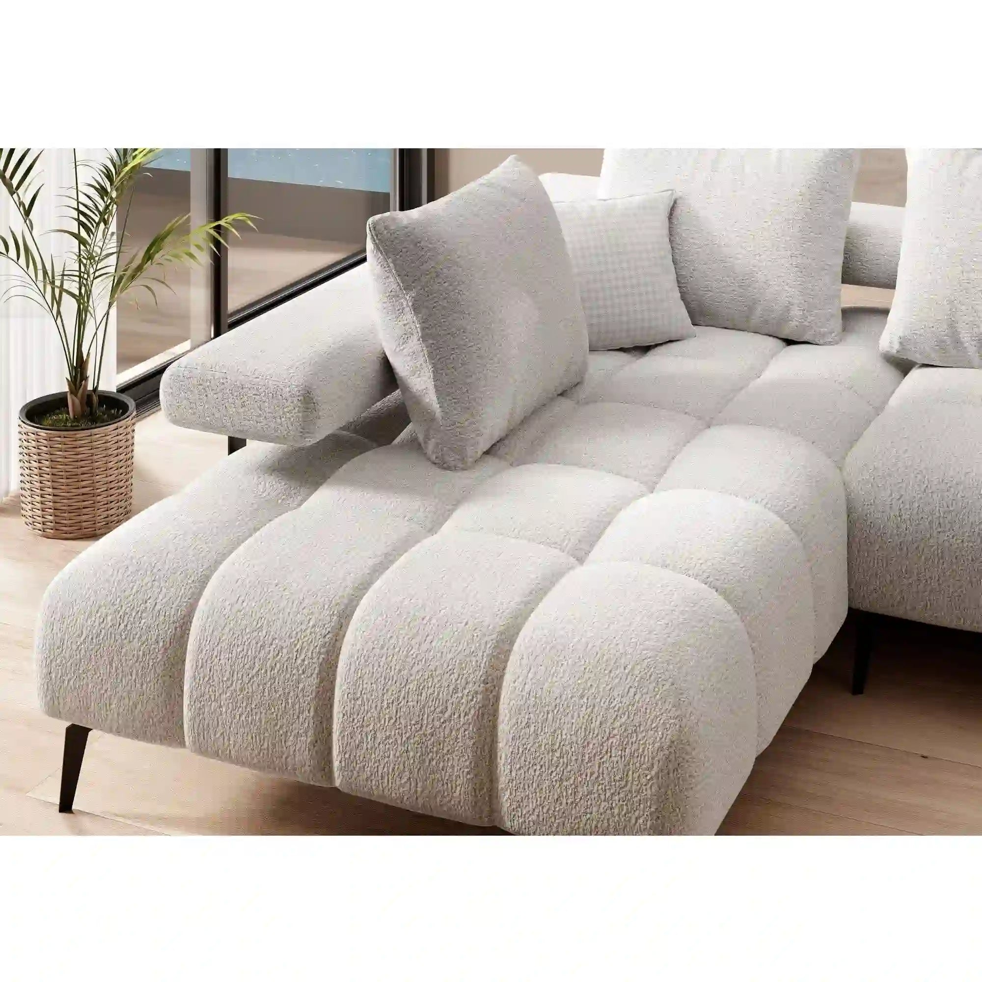 Coltar MAGNETIC L, personalizabil materiale gama Oferta Avantaj, cu reglaj electric, 258x210x86 cm