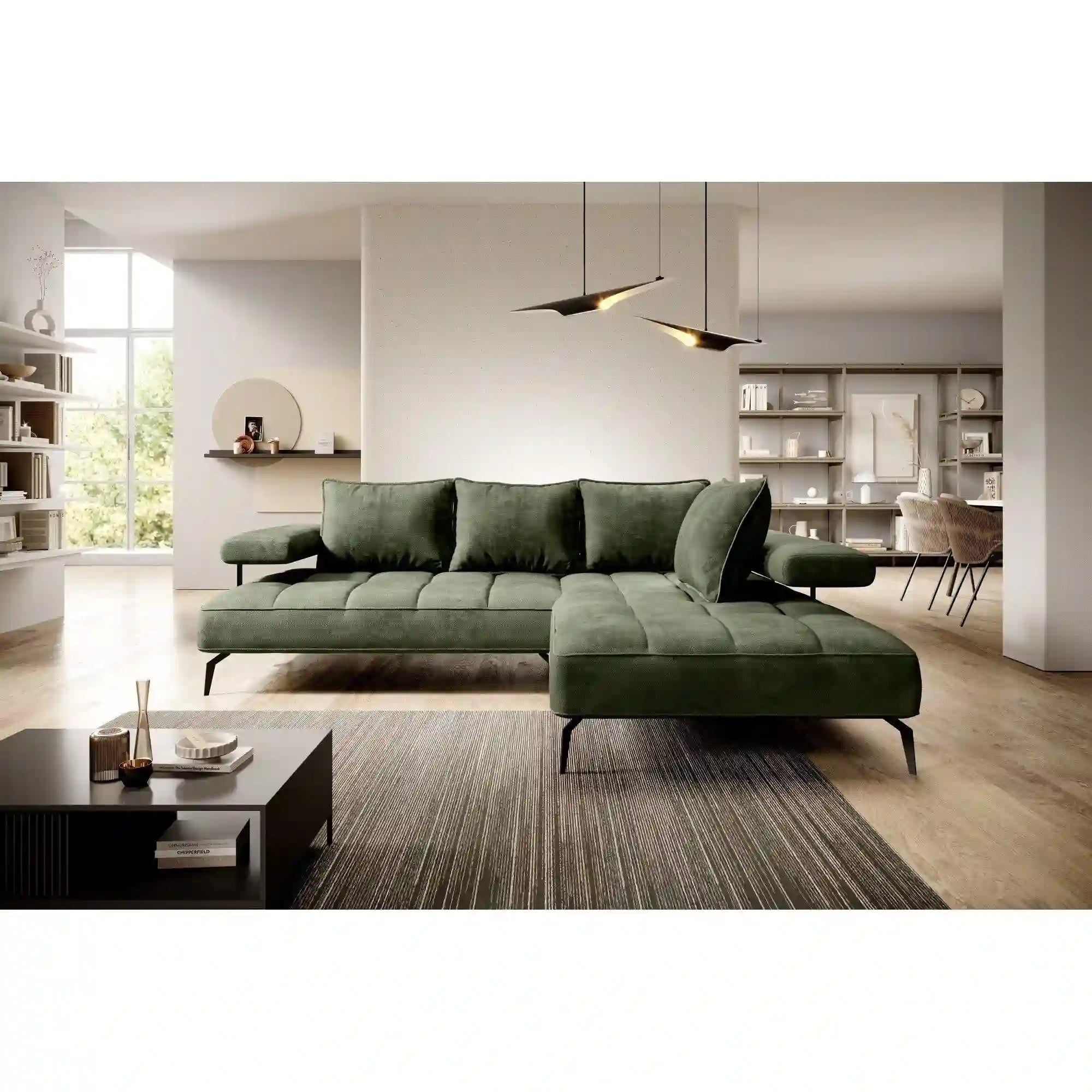 Coltar MONTELLA L, personalizabil material gama Premium, cu reglaj electric, 262x207x88 cm