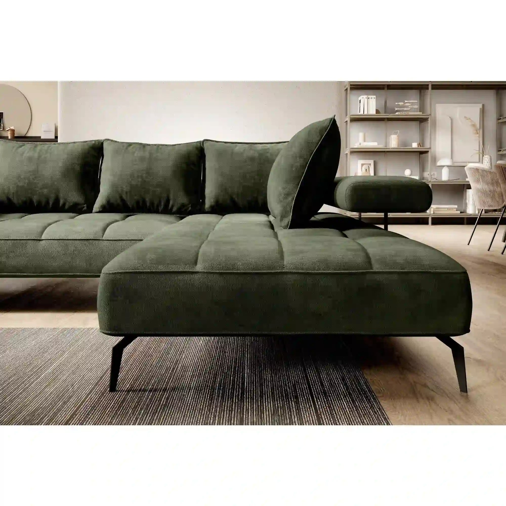 Coltar MONTELLA L, personalizabil material gama Premium, cu reglaj electric, 262x207x88 cm