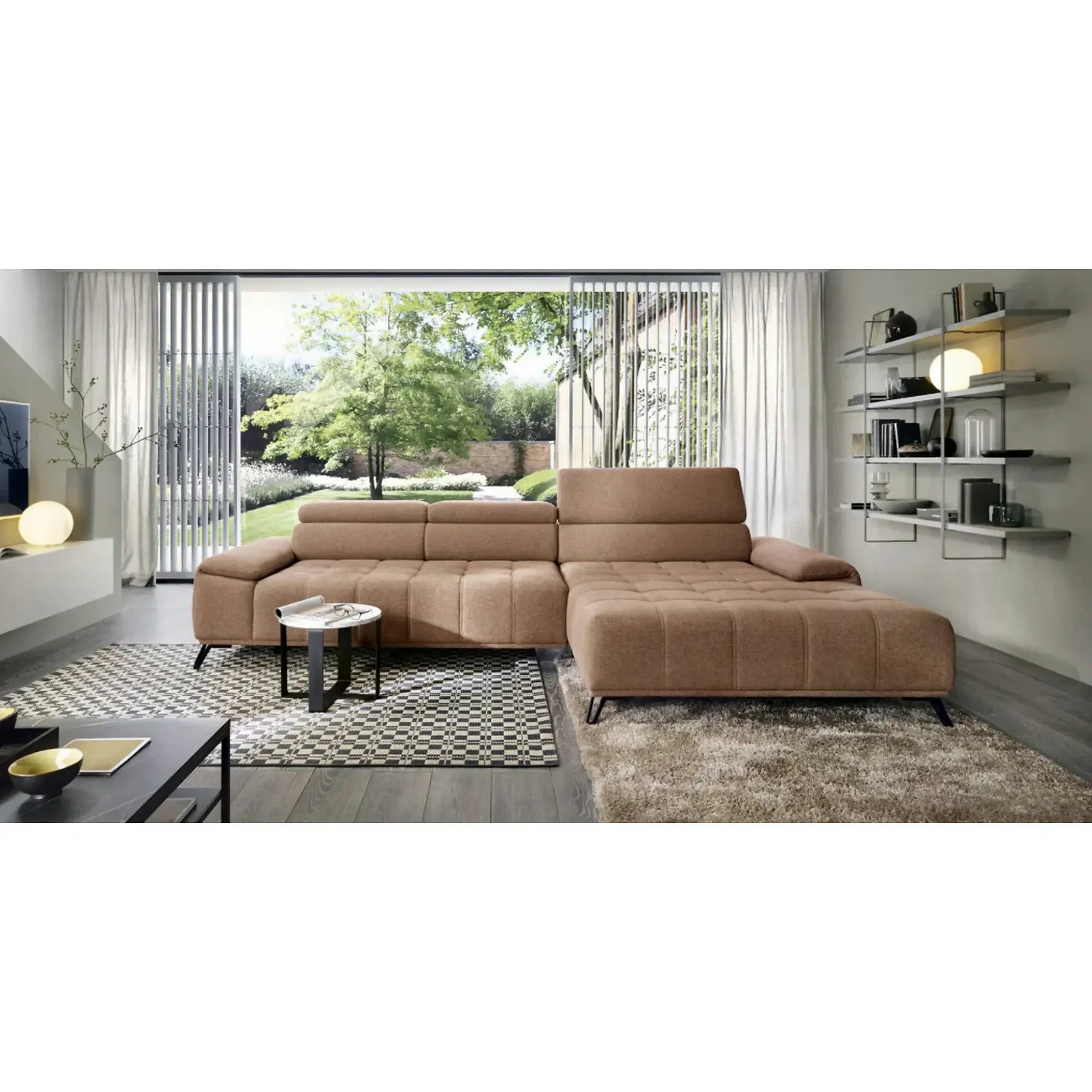 Coltar PALLADIO MINI, personalizabil, cu reglaj electric si tetiere reglabile, 322x183x99 cm