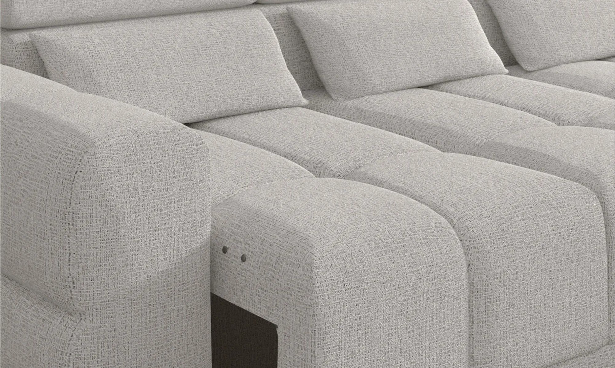 Coltar PANAMA S, personalizabil materiale Gama Oferta Avantaj, cu reglaj electric, 290x188x98 cm