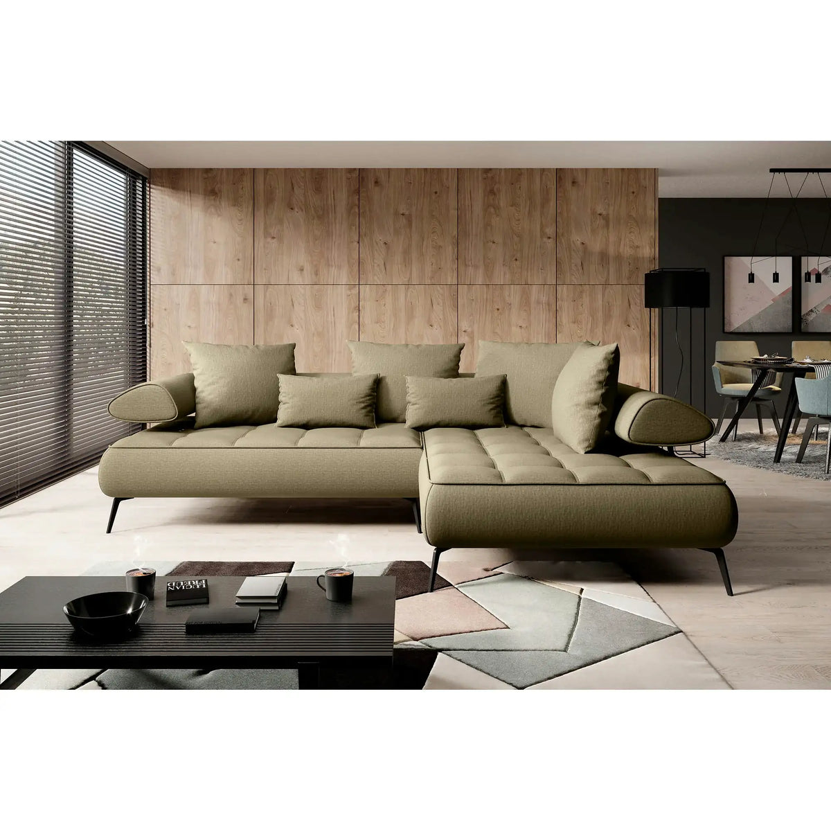 Coltar SELEDO L, personalizabil, cu reglaj electric, 268x224x88 cm