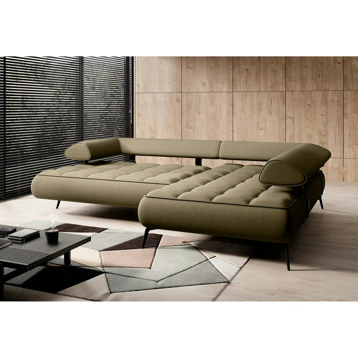 Coltar SELEDO L, personalizabil, cu reglaj electric, 268x224x88 cm