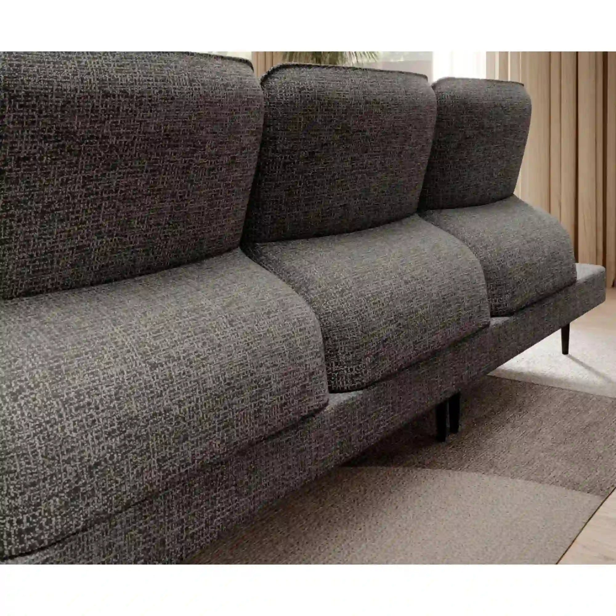 Coltar Storm L, personalizabil materiale gama Oferta Avantaj, cu reglaj electric, 286x231x103 cm