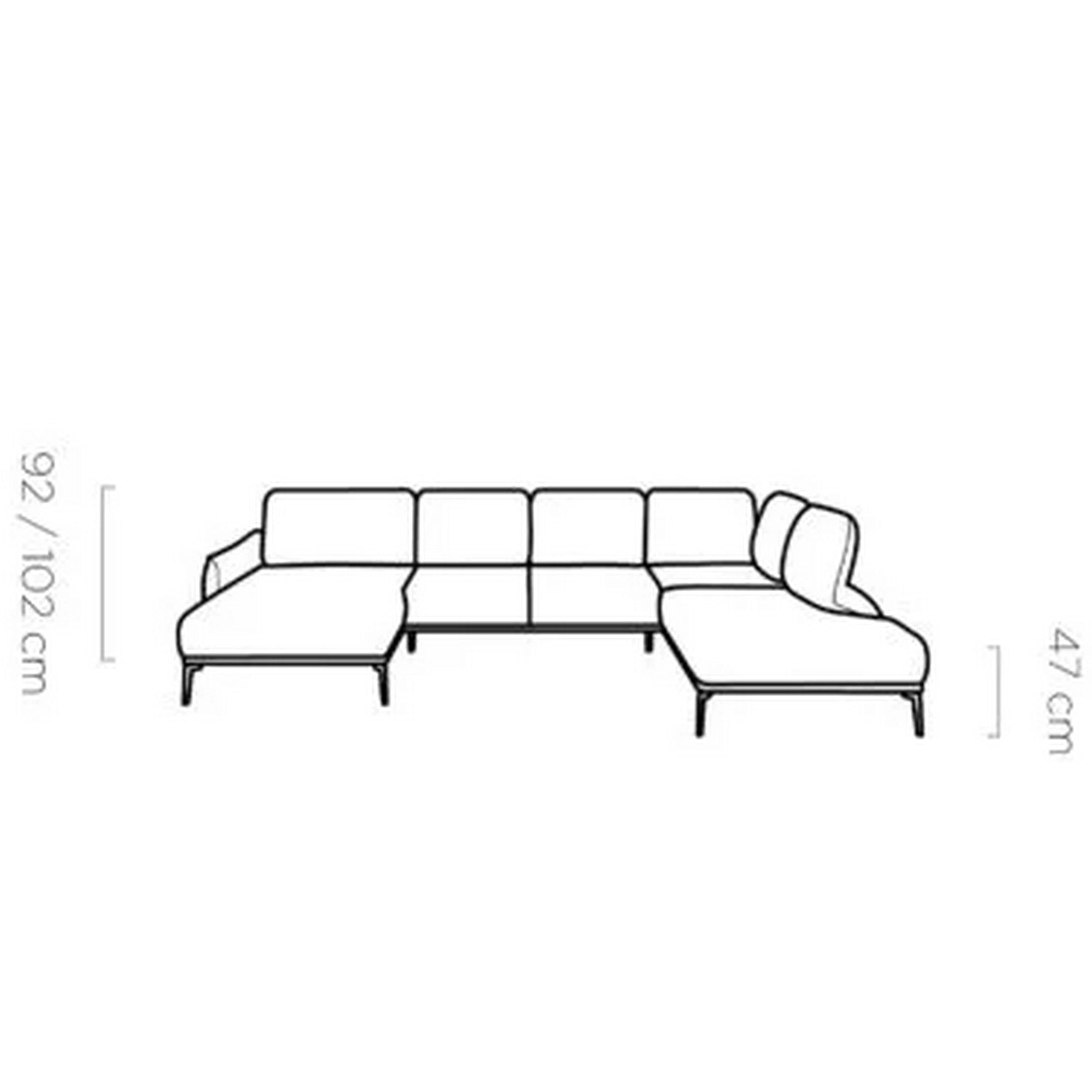 Coltar Storm XL, personalizabil materiale gama Oferta Avantaj, cu reglaj electric, 387x231x102 cm