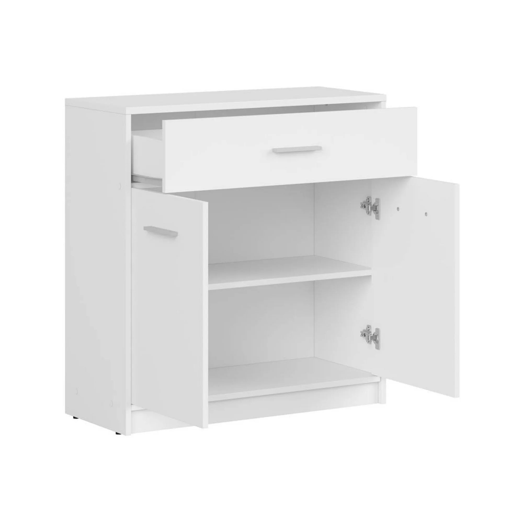 Comada NEPO PLUS, alb, PAL laminat, 80x34x84 cm