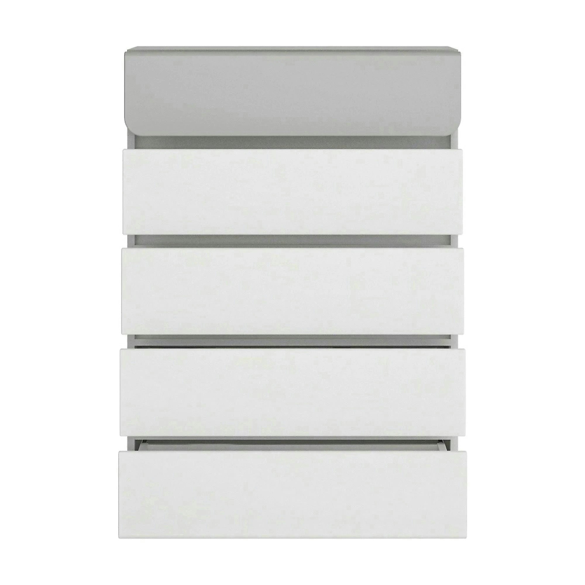 Comoda ALBI, alb, PAL laminat, 72x42x102 cm