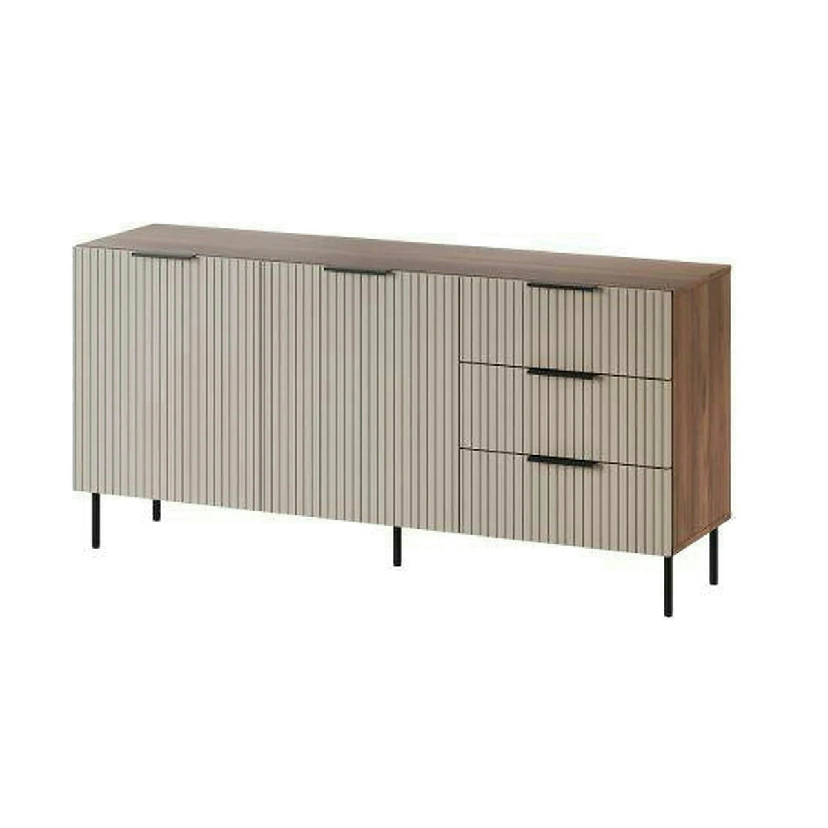 Comoda ALMERA TYP1, nuc/casmir, PAL laminat, 156x42x75 cm