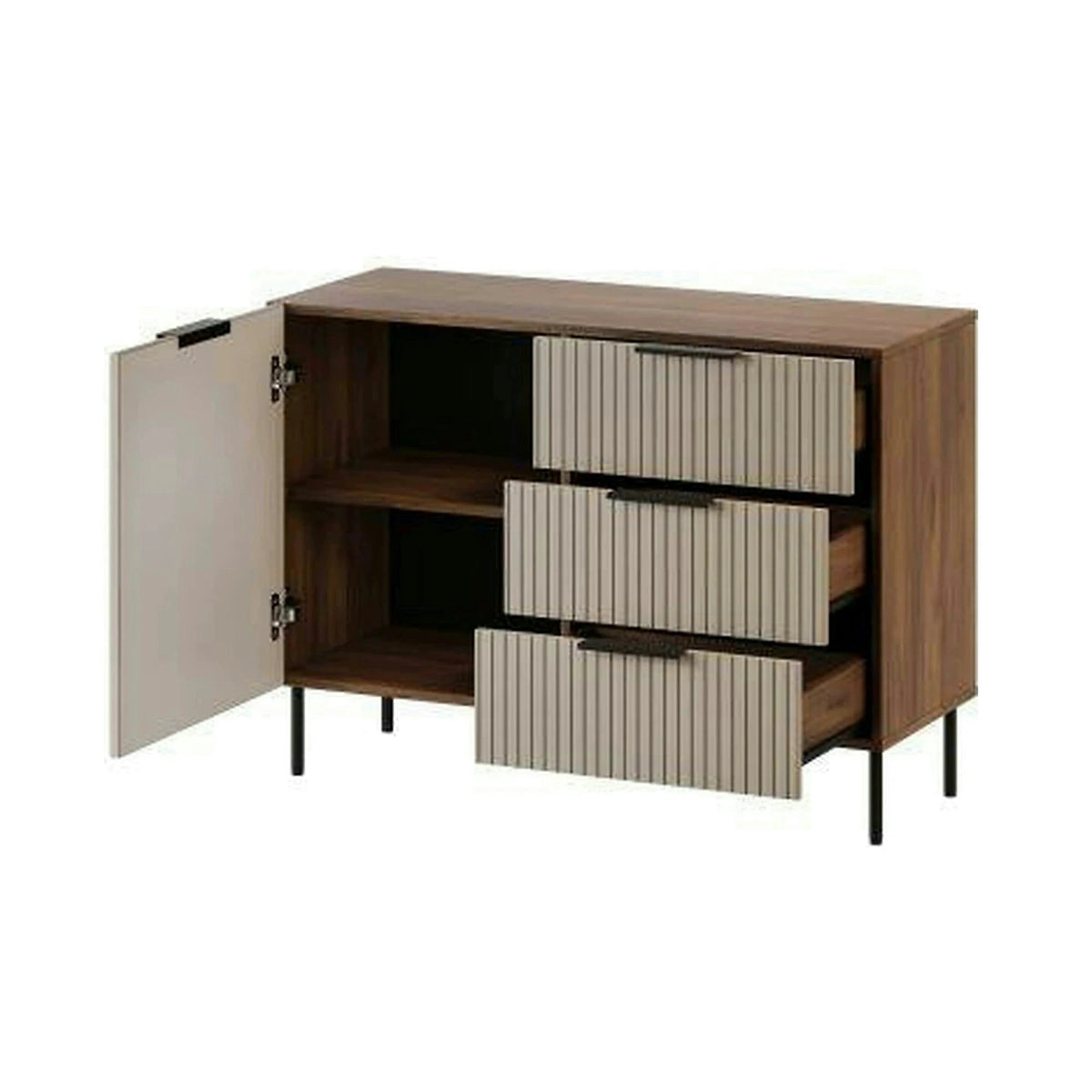 Comoda ALMERA TYP2, nuc/casmir, PAL laminat, 104x42x75 cm