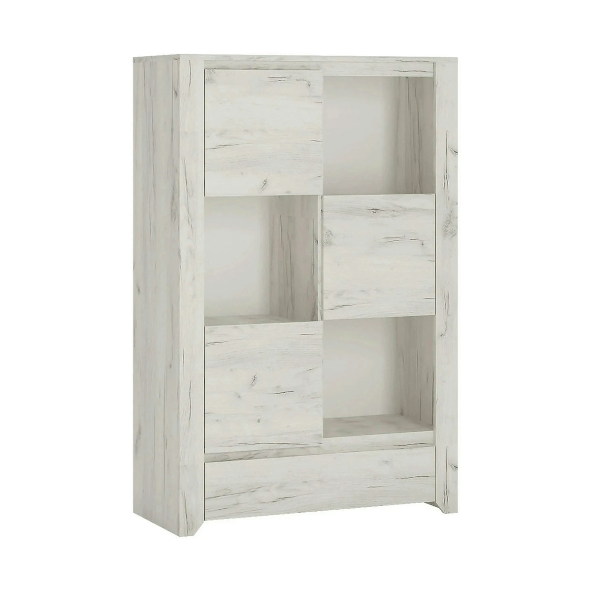Comoda ANGEL TIP 31, alb, PAL melaminat, 84x40x131 cm