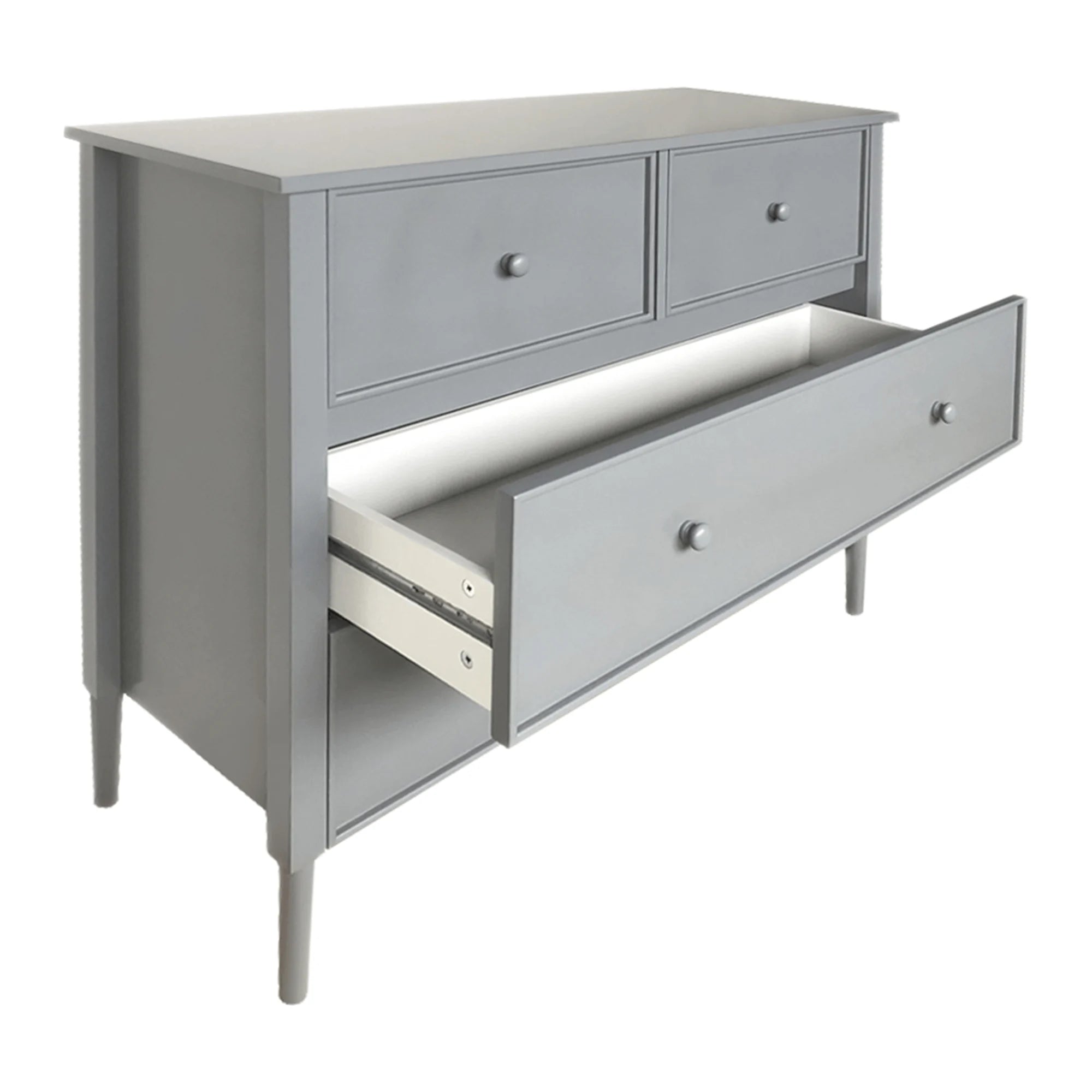 Comoda AVIELA, gri, 100x40x85 cm