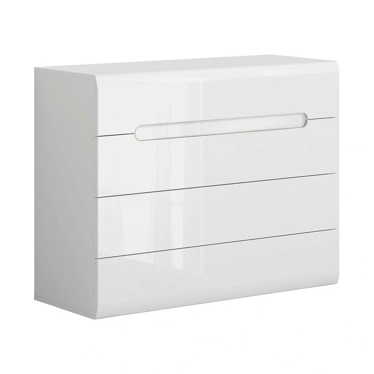 Comoda AZTECA TRIO, alb, PAL, cu sertare, 105x41x84 cm