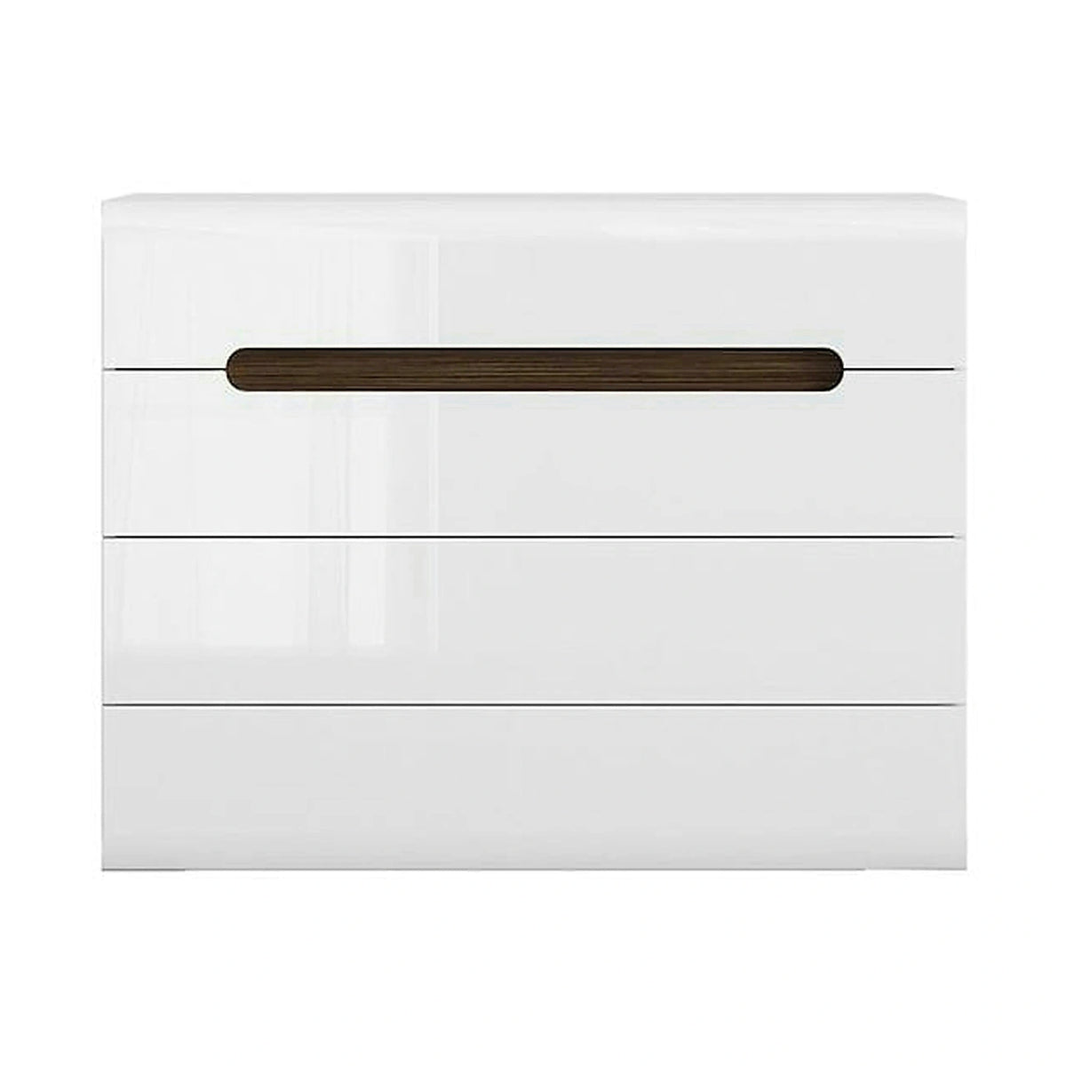 Comoda AZTECA TRIO, alb, PAL, cu sertare, 105x41x84 cm